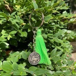 Zodiac Aries Tassel Keychain